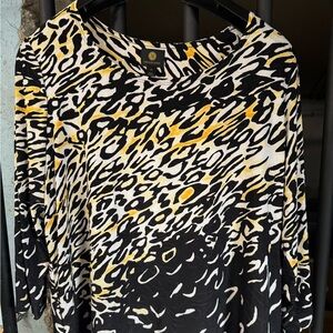Stylish Black and Yellow Women's Top